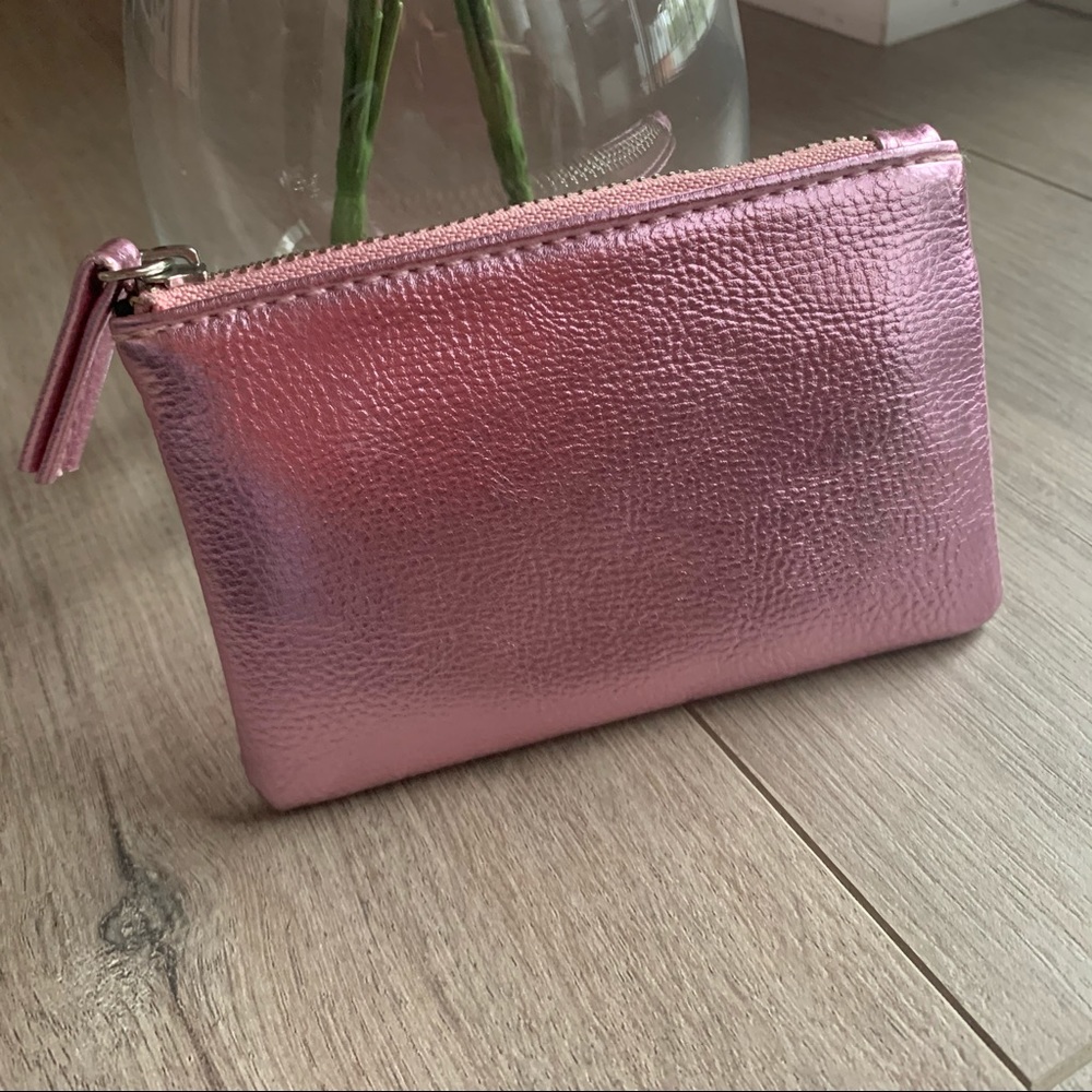 Pink Metallic Coin Purse